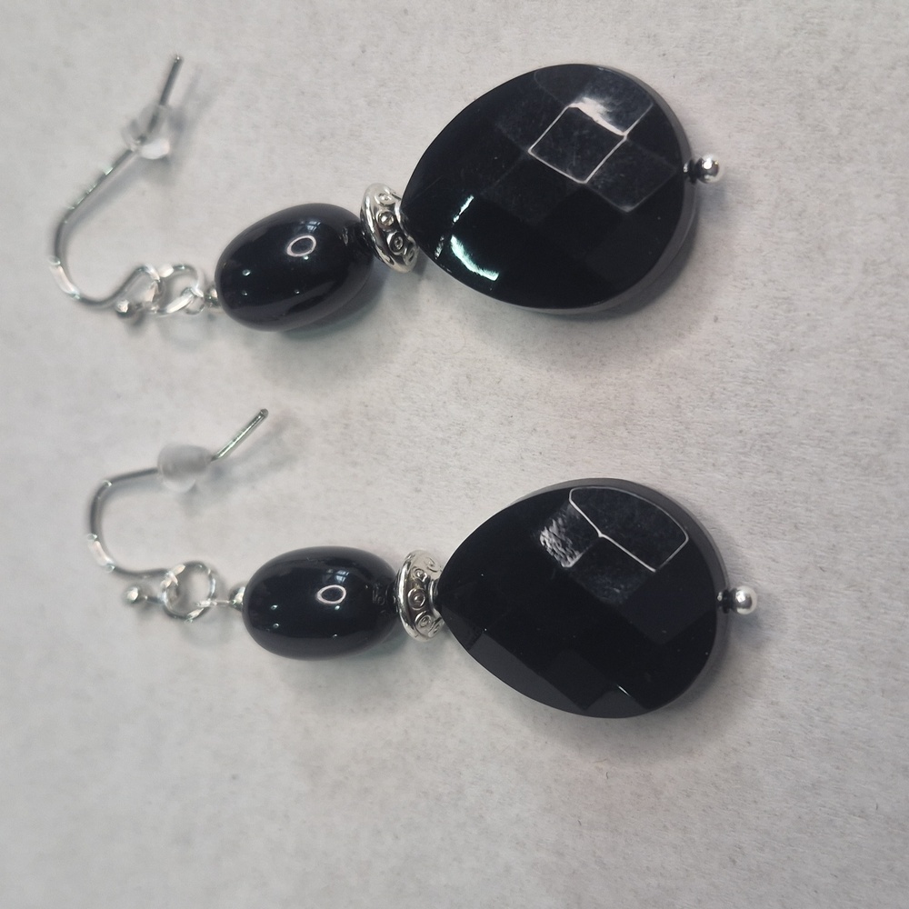 🚨Black Onyx Teardrop Dangle Earrings